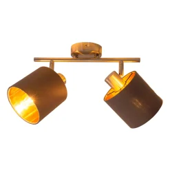 näve Spotserie Maron 2 Spots braun