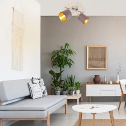 näve Spotserie Maron 2 Spots braun