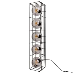 näve Stehleuchte Cesta schwarz Glas