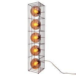 näve Stehleuchte Cesta schwarz Glas