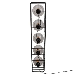 näve Stehleuchte Cesta schwarz Glas