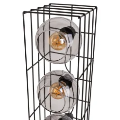 näve Stehleuchte Cesta schwarz Glas