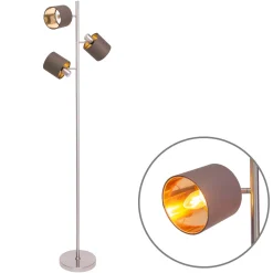 näve Stehleuchte Maron braun