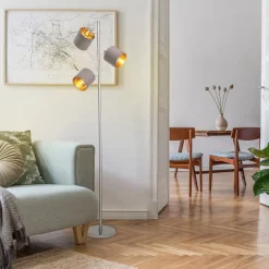 näve Stehleuchte Maron braun