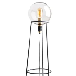 näve Stehleuchte Stelo schwarz Glas