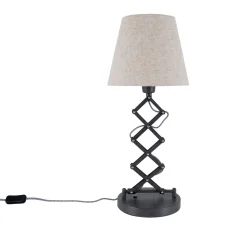 näve Tischleuchte Adrienne natur Textil