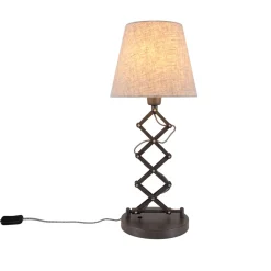 näve Tischleuchte Adrienne natur Textil