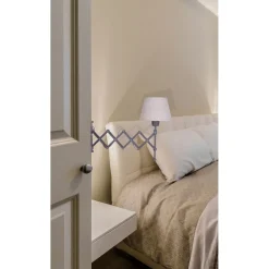 näve Wandleuchte Adrienne braun Textil