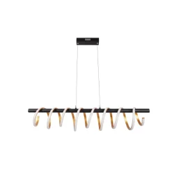 näve LED-Pendelleuchte Belleza gold dimmbar