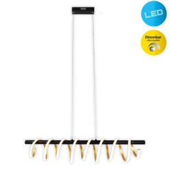 näve LED-Pendelleuchte Belleza gold dimmbar