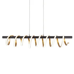 näve LED-Pendelleuchte Belleza gold dimmbar