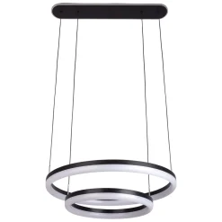 näve LED-Pendelleuchte Circulo schwarz dimmbar