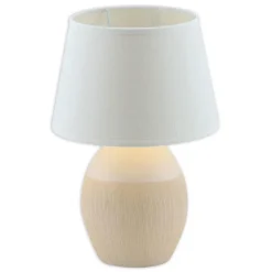 näve Tischleuchte Ceramics bauchig beige