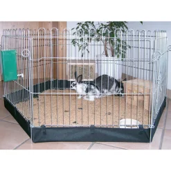 Nylonboden für Freigehege schwarz