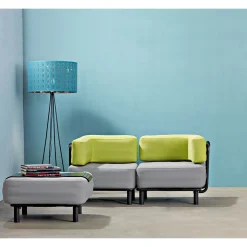 ONE BAR Mobiles Mittelmodul hellgrau/grün aufblasbar