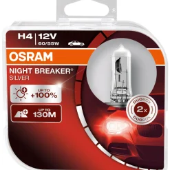 Osram Auto Glühlampe H4 Night Breaker Silver 2er Set