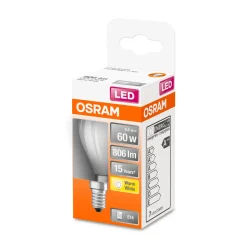 Osram LED-Leuchtmittel E14 60W matt warmweiß