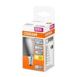 Osram LED-Leuchtmittel E14 60W matt warmweiß