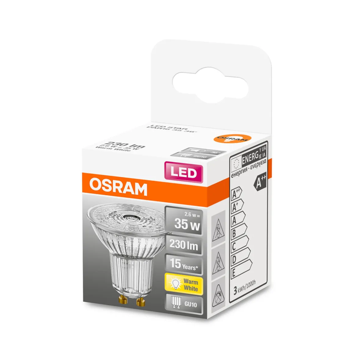 Osram LED-Leuchtmittel Reflektor 36 Grad 35W warmweiß