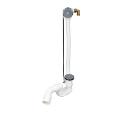 Ottofond Ab- u Überlaufgarnitur chrom für Eckwanne mit Wassereinlauf