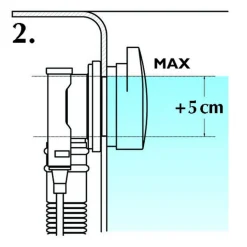 Ottofond Ab- u Überlaufgarnitur chrom mit Exenter für höheren Wasserstand