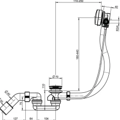 Ottofond Ab-/Über-/Einlauf-Perlator chrom