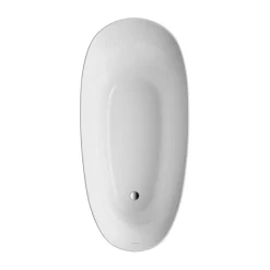 Ottofond Freistehende Badewanne Aviva 180 x 85 cm bordeaux/weiß