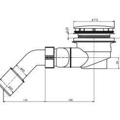 Ottofond Komplettset Duschwanne quadratisch 80 x 80 cm weiß mit Träger und Ablaufgarnitur
