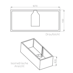 Ottofond Wannenträger zu Cubic 170