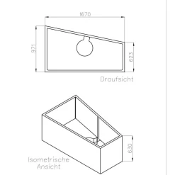 Ottofond Wannenträger zu Galia I Modell A 170