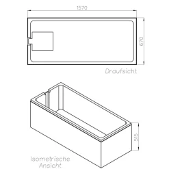 Ottofond Wannenträger zu Viva 160