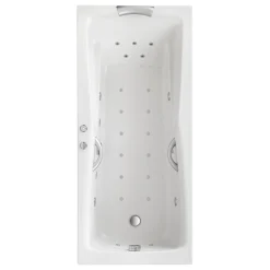 Ottofond Whirlpool-Komplettset Atlanta 190 x 90 cm inklusive Farblichtwechsler