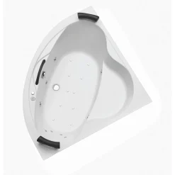 Ottofond Whirlpool-Komplettset Siam 140 cm weiß inklusive Farblichtwechsler