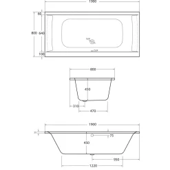 Ottofond Whirlpool-Komplettset Rosa 190 x 80 cm inklusive S2000 WE und Farblichtwechsler