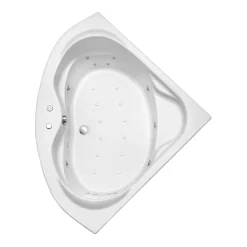 Ottofond Whirlpool-Komplettset Madras 145 cm weiß inklusive Farblichtscheinwerfer