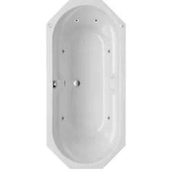 Ottofond Whirlpool-Set Sicilia 170 x 75 cm weiß/chrom Typ 1