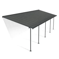 Palram Canopia Capri Alu Terrassenüberdachung Polycarbonat 3x9,7 m grau