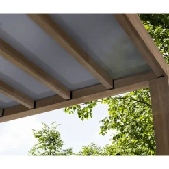 Palram Canopia Helsinki 3x3,4 Terrassenüberdachung aus Zedernholz / Sonnenschutzpaneele