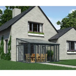 Palram Canopia SanRemo Alu Wintergarten Polycarbonat 4x4,4 m grau