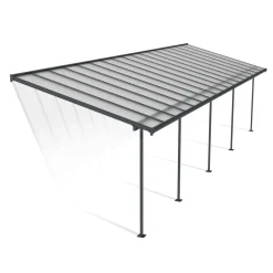 Palram Canopia Sierra Alu Terrassenüberdachung Polycarbonat 3x10,3 m grau