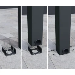 Palram Canopia Stockholm Premium Alu Terassenüberdachung Polycarbonat 3,4x7,4 m klar