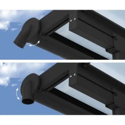 Palram Terrassenüberdachung Olympia 300 x 300 cm grau