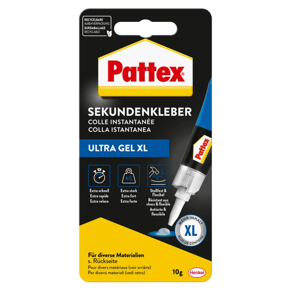 Pattex Sekundenkleber Ultra Gel 10 g