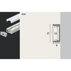 Paulmann Base Profil 1 m mit Diffusor