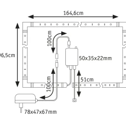 Paulmann LED-TV-Basisset MaxLED 250 75 Zoll 5,1 m 25,5 Watt inkl Farbwechselfunktion
