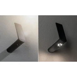 Paulmann Outdoor Solar Wandleuchte Ilias IP44 3000K 100lm Bewegungsmelder Anthrazit