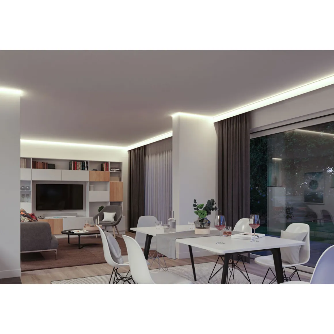 Paulmann SimpLED Stripe Set 10m RGB Zigbee 230 12V DC Weiß Metall Kst