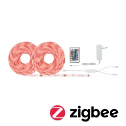 Paulmann SimpLED Stripe Set 10m RGB Zigbee 230 12V DC Weiß Metall Kst