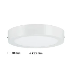 Paulmann WallCeiling Lunar LED-Panel 225mm 15,5W 230V Weiß matt Alu