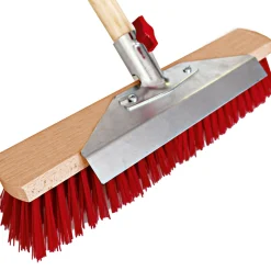 Peggy-Perfect Kratzbesen mit Schabekante und Stiel 40 cm